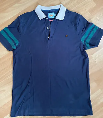 Men's Farah Polo Shirt - Blue - Size M • £3