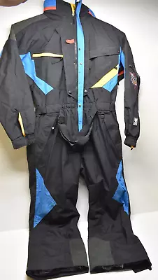 HH Helly Hansen Ski Suit Mens Large Snowsuit One Piece Equipe Waterproof Black • $120