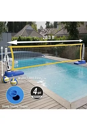 Swimming Pool Volleyball Net Set *2 Balls* For Inground Pools • $75