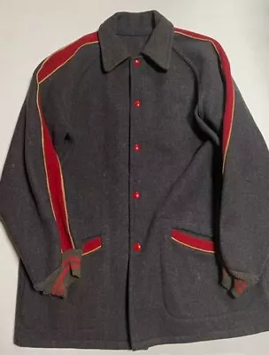 1950s Vintage Long Stadium Jacket Car Club Coat Size M  • $350
