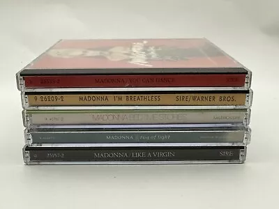 Lot Of 5 Madonna CD's Bedtime Stories Like A Virgin You Can Dance • $18.99