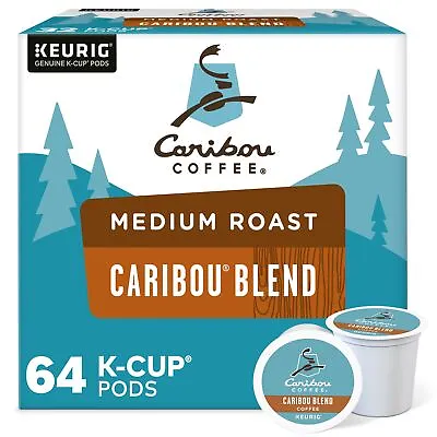 Caribou Coffee Caribou Blend K-Cups Medium Roast 64 Count • $29.99