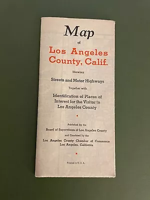 MAPS1940'sROAD MAPVINTAGELOS ANGELES COUNTYCALIFORNIALA CAMBER OF COMMERCE • $14.95