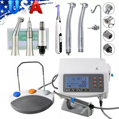 Dental Brushless LED Implant Motor/ Fiber Contra Angle NSK Style LED Handpiece U • $127.90