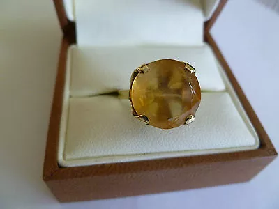 Solid 14k Yg  Topaz Ring • $252