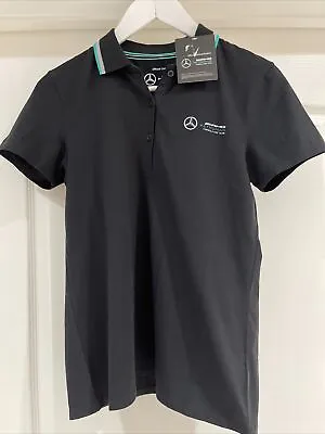 Mercedes AMG Petronas Formula One Team MAPF1 FW WOMENS CLASSIC POLO Small Black • $49.99