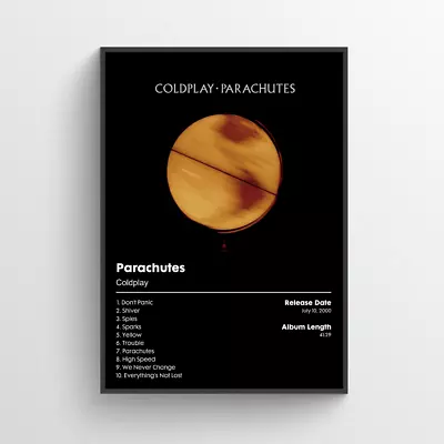 Coldplay Parachutes Album Poster • £4.99