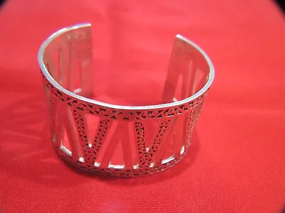 $525 • Buy LOIS HILL Sterling Silver V Shaped  Cuff Bracelet 7 1/2 