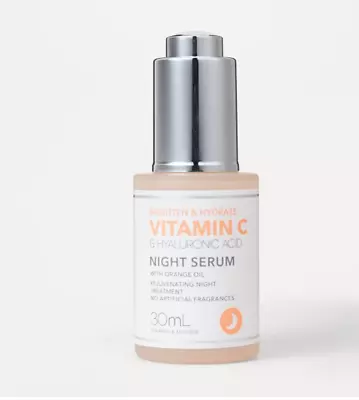 $7.73 • Buy Vitamin C & Hyaluronic Acid Night Serum 30ml W Orange Oil Skincare Hydrate Face