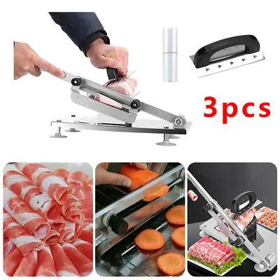 £17.33 • Buy Manual Meat Slicer Cleaver Frozen Beef Mutton Roll Food Cutter Sheet Slice Tool