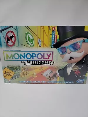 NEW Monopoly For Millennials Board Game Factory Sealed Ages 8+  Hasbro  • $7.48