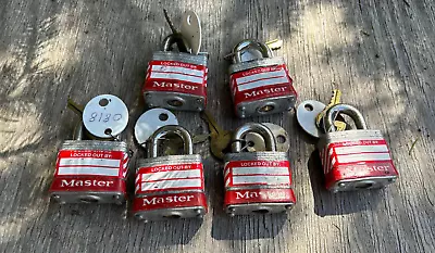 Used Master Lock Lot LOTO  Or  Lochsmith  With Ketys • $25.50