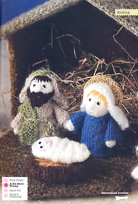 KNITTING PATTERNS XMAS NATIVITY HOME 4PLY DK & JACKET 81-137cm ARAN WWM M2A • £3.60