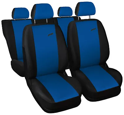 Car Seat Covers Fit Daewoo Matiz - XR Black/blue Full Set Sport Style • $49.79