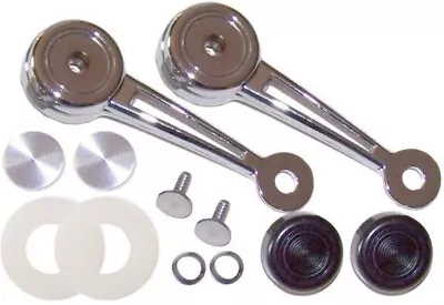 69-70 71-72 Mustang Deluxe Window Handles Kit 12pc For Fastbacks • $29.95