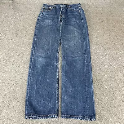Vintage LEVIS 501 Jeans Mens 30 Blue Straight Classic Denim W30 L32 (20583) • £9.99