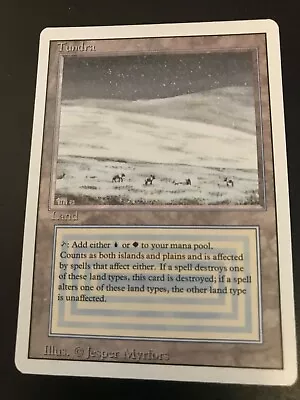 Magic The Gathering - Revised - Dual Land - Tundra -NM - Never Played • $475