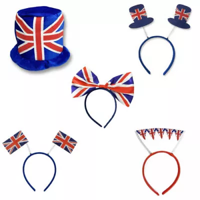 Union Jack Headband King Coronation Fancy Dress Hair Accessory Royal Event Party • £4.04