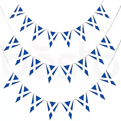 10m Scotland Garden Party Bunting St Andrews Day Football Scottish Flag Banner • £2.99