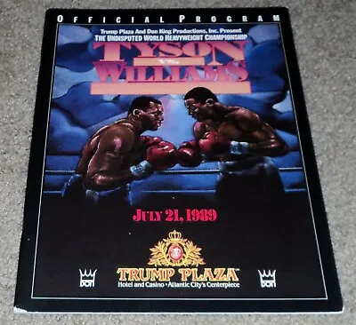 Iron Mike Tyson Vs Carl The Truth Williams Boxing Program 7/21/1989  • $189.99