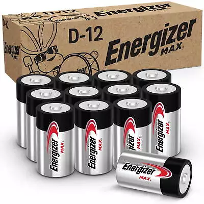 Energizer MAX D Batteries (12 Pack) D Cell Alkaline Batteries • $20.98