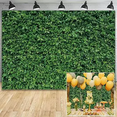 7x5ft Polyester Spring Greenery Leaves Grass Nature Photography Backdrop Gree... • $14.83