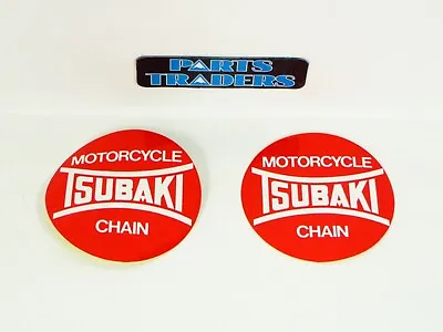 Genuine Tsubaki Motorcycle Chain Decals Set MX ATV Motocross Vintage VMX Logo • $11.95