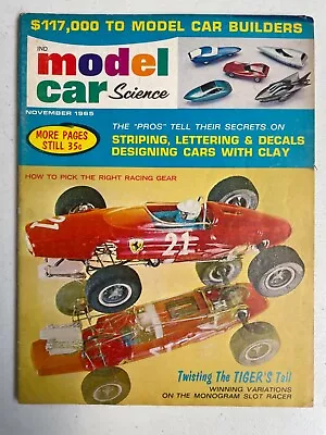 MODEL CAR Science Magazine November 1965 AMT BZ COX  MPC Revell • $7.95