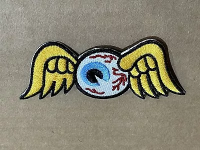 Von Dutch Flying Eyeball Iron-On - Sew On Embroidered 4” Patch - NEW • $18