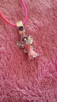 £4.99 • Buy Silver Plated Tinkerbell Dress Dangle Bead Charm New