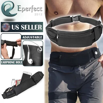 Waterproof Fitness Sport Running Waist Bum Bag Jogging Belt Pouch Zip Fanny Pack • $9.99