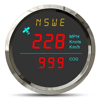 52mm Car Boat GPS Speedometer Gauge 0-299 MPH KMH Knots RED Light NSWE 12V/24V • $45.80