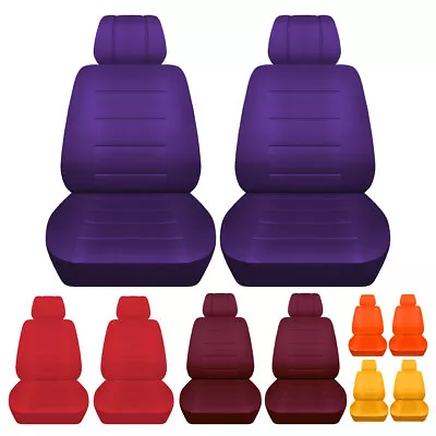 Two Front Seat Covers Fits 2001 - 2005 Volkswagen Beetle Solid Color Seat Covers • $79.99