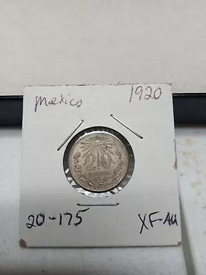 1920 Mexico 20 Centavos .72 Silver  • $18.99