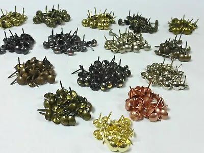 DECORATIVE UPHOLSTERY NAILS Tacks Studs Pins In 28 Colour Finishes For Furniture • £29.05