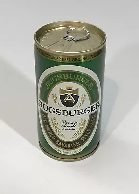 AUGSBURGER BEER METAL STEEL CAN 12 OZ ALUMINUM PULL TAB TOP VINTAGE 70s BO EMPTY • $7