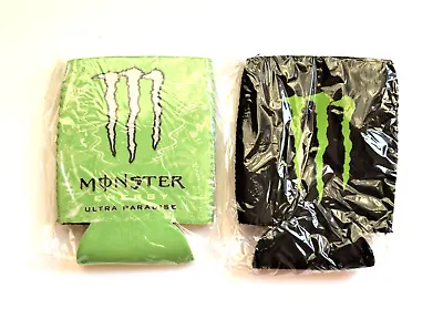 2 X Monster Energy Double Sided Logo Drink Can Bottle Holder NEW • $7.99