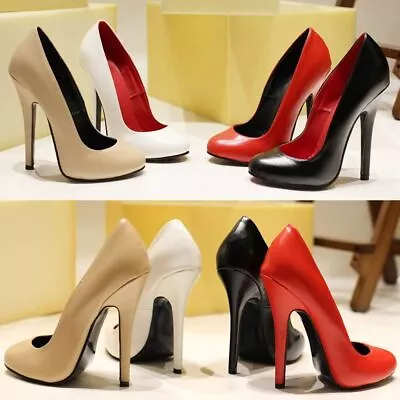 New 5.5 Inch Slim High Heels For Men/women With Round Toe High Heels Oversized • $76.41