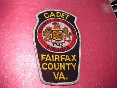 Fairfax County Virginia Cadet Police Patch Shoulder Size Used Not A Badge • $4.50