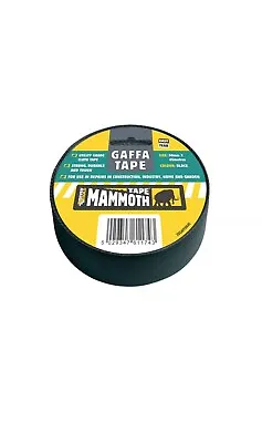 DUCT TAPE EVERBUILD MAMMOTH GAFFA TAPE EASY TEAR BLACK & SILVER 50mm X 45m • £5.99