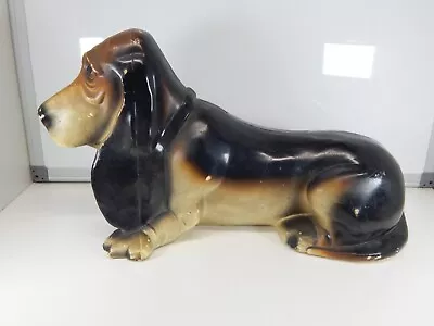 Vintage Plastic Basset Hound Coin Bank Union Products • $19.99