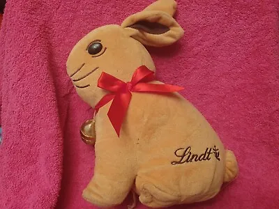 Lindt Bunny Rabbit Plush 24cm Tall Zip Pouch Base Ribbon Bell Collectable • £4.99