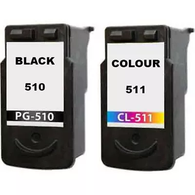 Refill Ink For Canon 510 Black PG-510 Canon 511 Colour CL-511 MX320 MX330 MX340 • £22.78