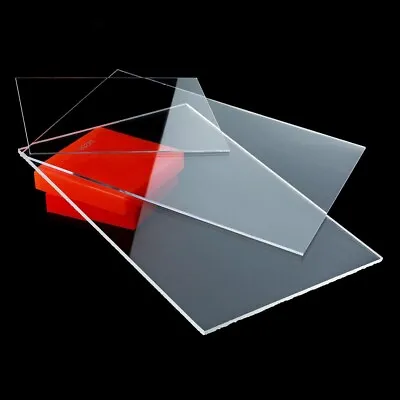 4mm Clear Acrylic Perspex Plastic Safety Sheet Window Shed 3mm Sheets Many Sizes • £4.65