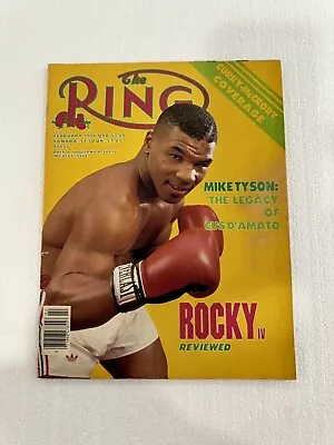The Ring Boxing Magazine February 1986 Iron Mike Tyson First Cover Rate Vg Cond. • $450