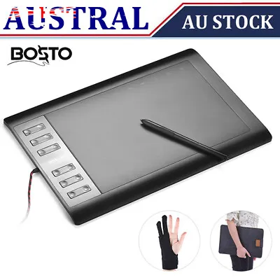 BOSTO 1060 Plus Digital Graphic Board Drawing Painting Animation Tablet Pad AU • $49.99