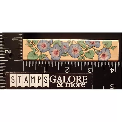 Hero Arts Rubber Stamps F690 Morning Glory Border Garden Flowers #1961 • $3.19