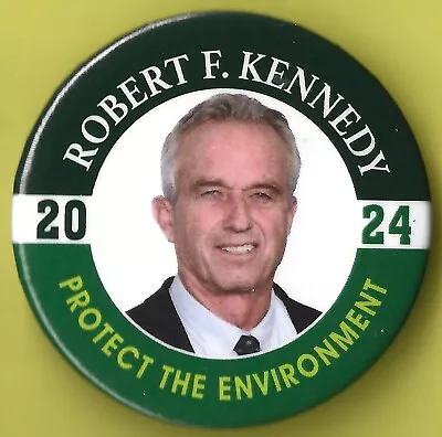 2024 Robert F Kennedy Jr  2.25  /  Environment  Presidential Campaign Button(P2) • $3.25