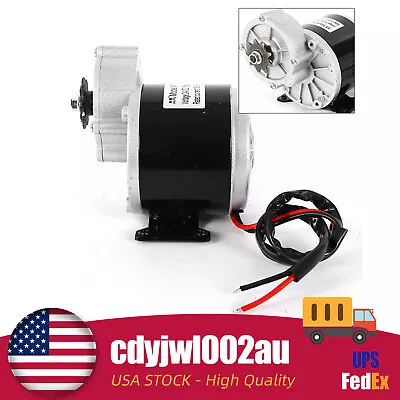 Gear Motor DC 24V Motor Electric For Tricycle E-Bike Scooter Brush 300 Rpm 350W  • $47.50