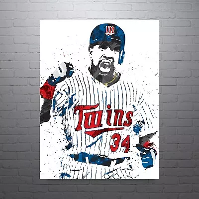 Kirby Puckett Minnesota Twins Sports Print Man Cave-FREE US SHIPPING • $49.60